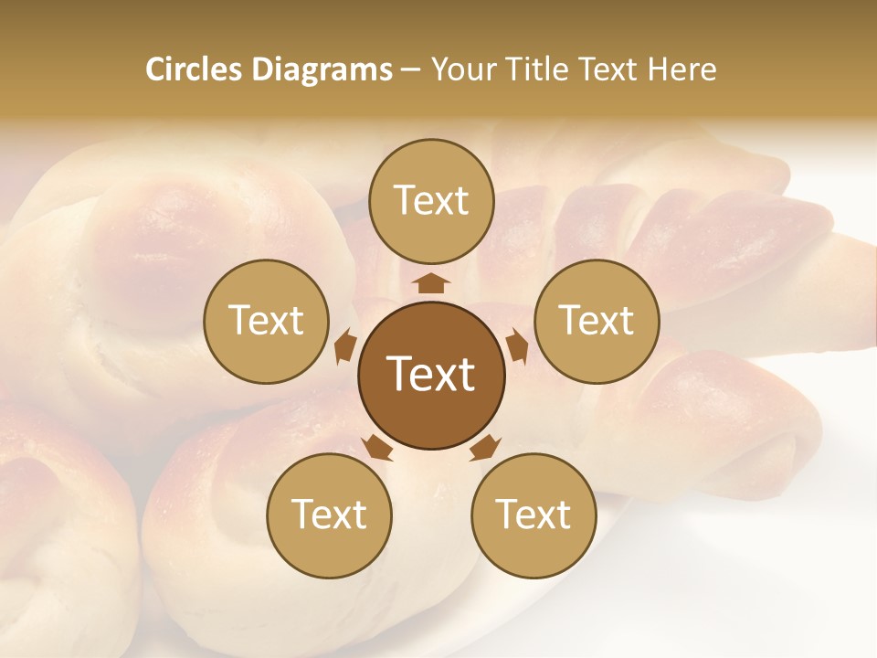 Display Of Bakery Products PowerPoint Template