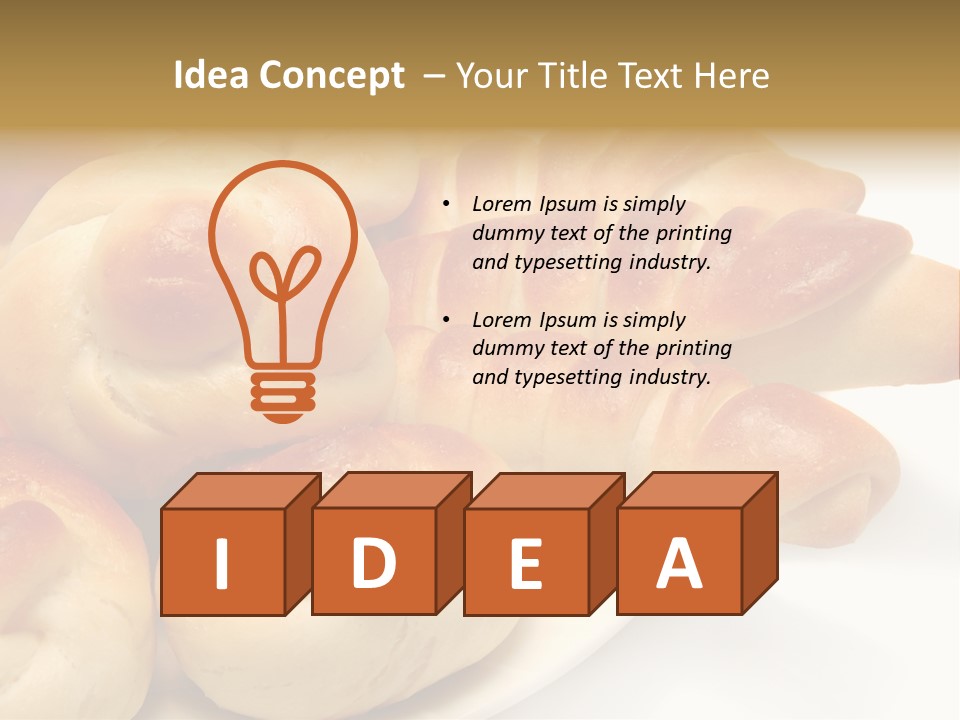 Display Of Bakery Products PowerPoint Template