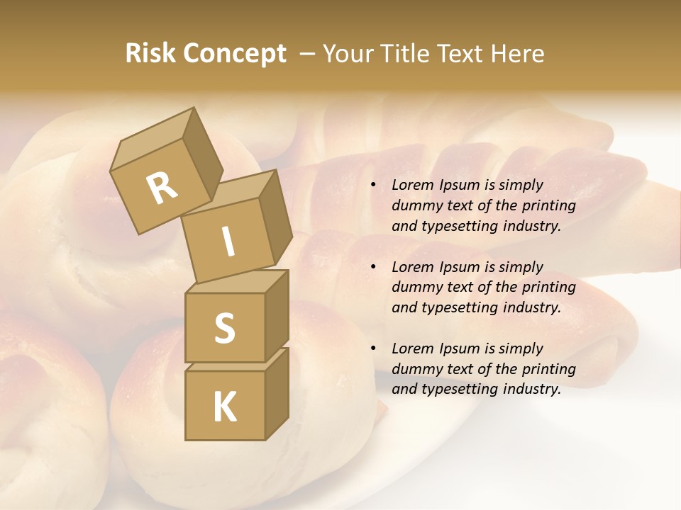 Display Of Bakery Products PowerPoint Template