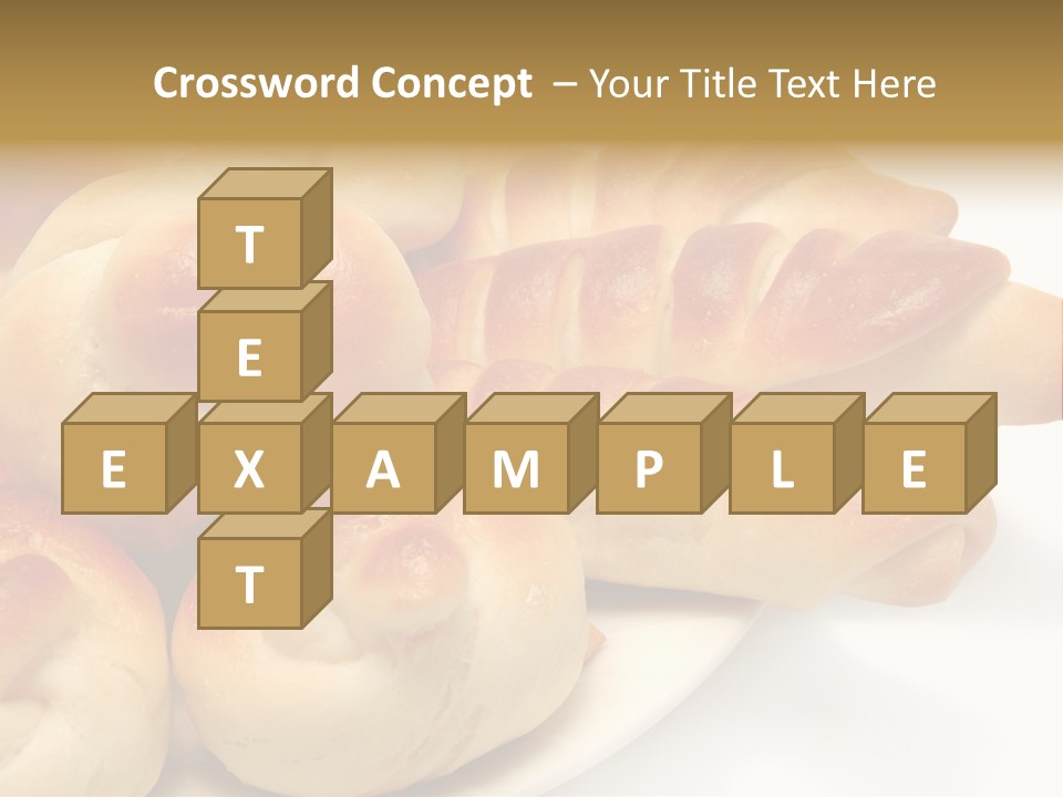 Display Of Bakery Products PowerPoint Template