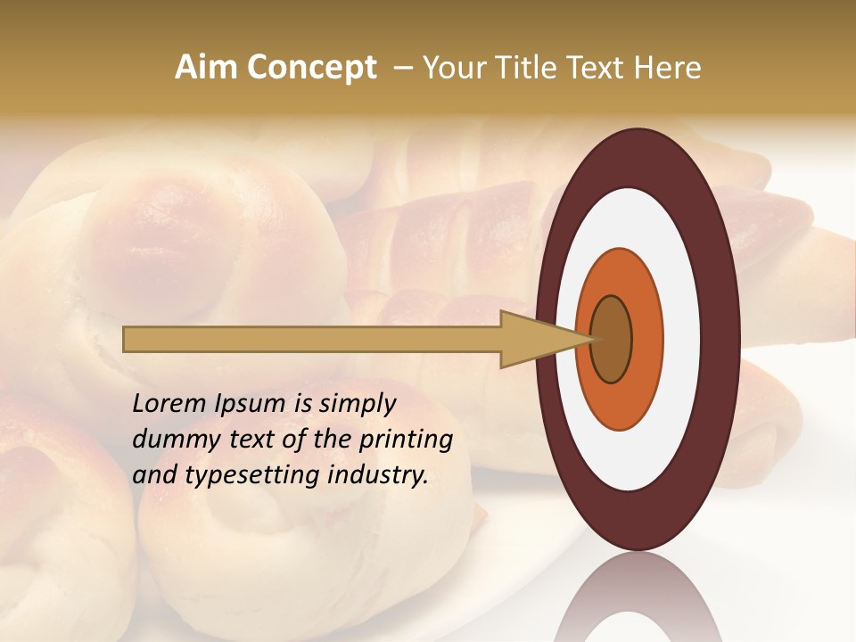 Display Of Bakery Products PowerPoint Template