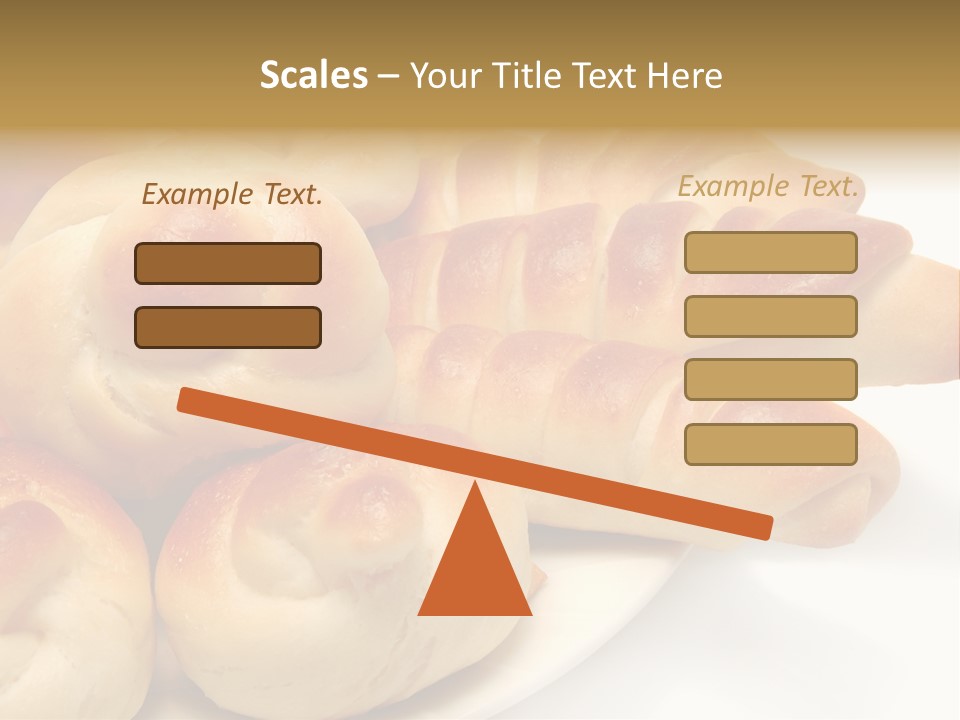 Display Of Bakery Products PowerPoint Template