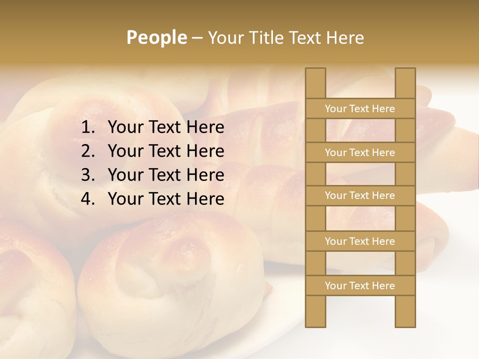 Display Of Bakery Products PowerPoint Template