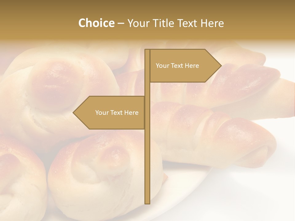 Display Of Bakery Products PowerPoint Template