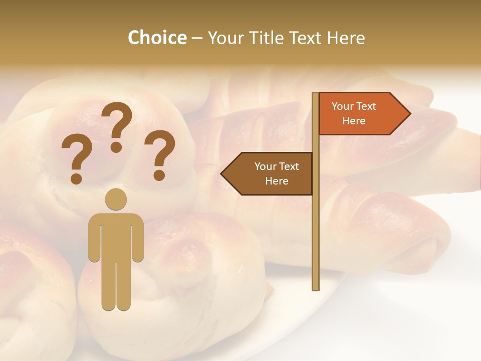 Display Of Bakery Products PowerPoint Template