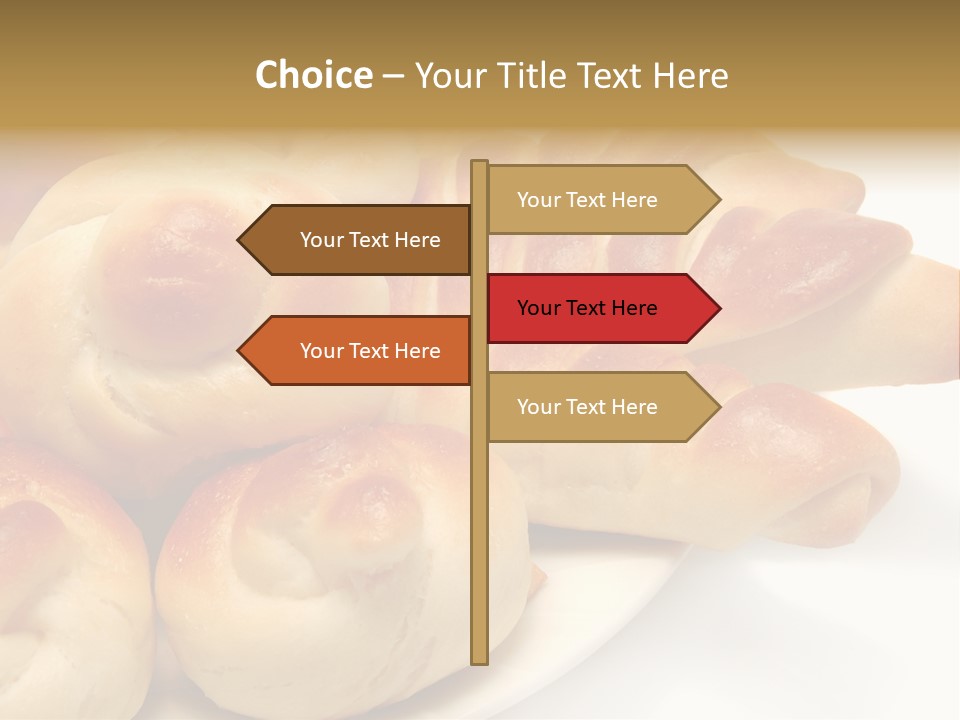 Display Of Bakery Products PowerPoint Template
