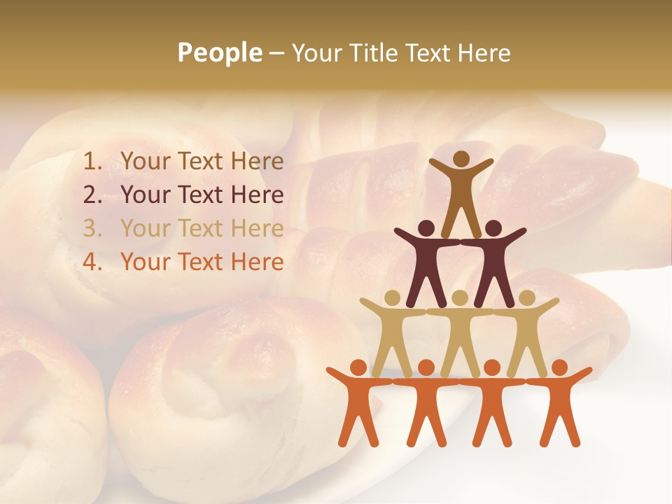 Display Of Bakery Products PowerPoint Template