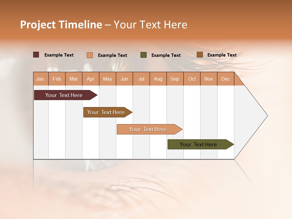 The Macro Image Of The Brown Eye PowerPoint Template