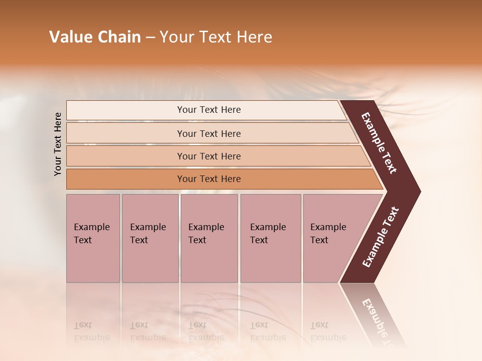 The Macro Image Of The Brown Eye PowerPoint Template