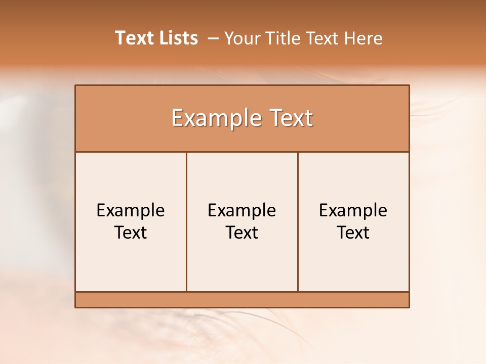 The Macro Image Of The Brown Eye PowerPoint Template