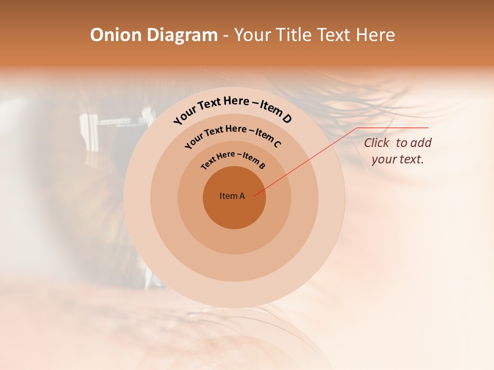 The Macro Image Of The Brown Eye PowerPoint Template
