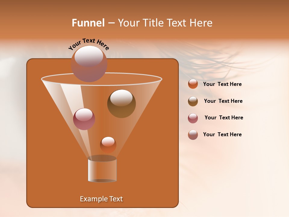 The Macro Image Of The Brown Eye PowerPoint Template