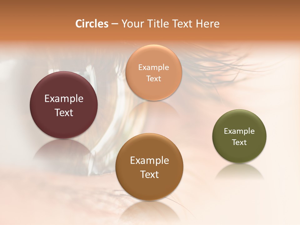 The Macro Image Of The Brown Eye PowerPoint Template
