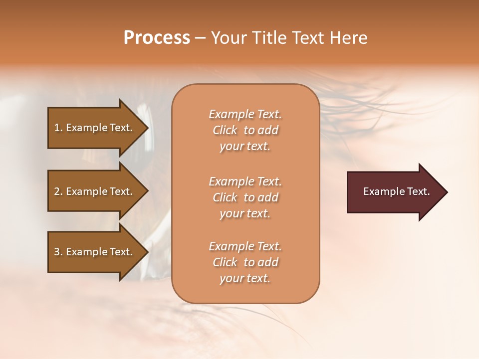The Macro Image Of The Brown Eye PowerPoint Template