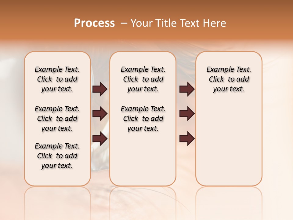 The Macro Image Of The Brown Eye PowerPoint Template