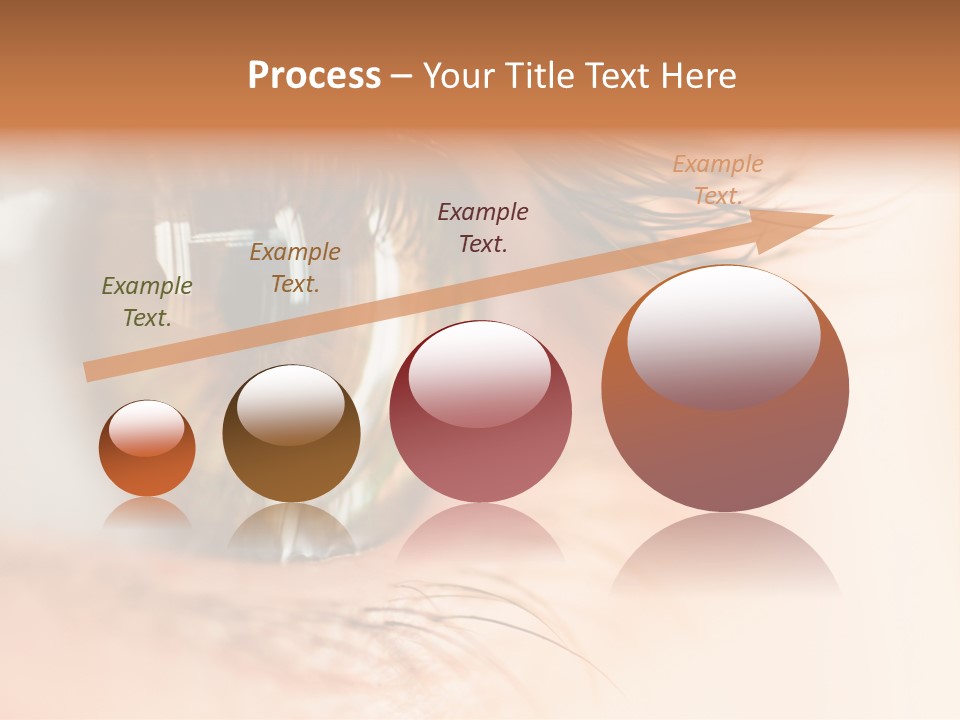 The Macro Image Of The Brown Eye PowerPoint Template