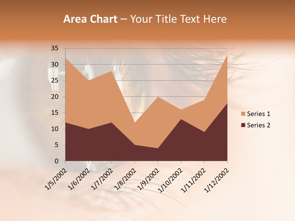 The Macro Image Of The Brown Eye PowerPoint Template