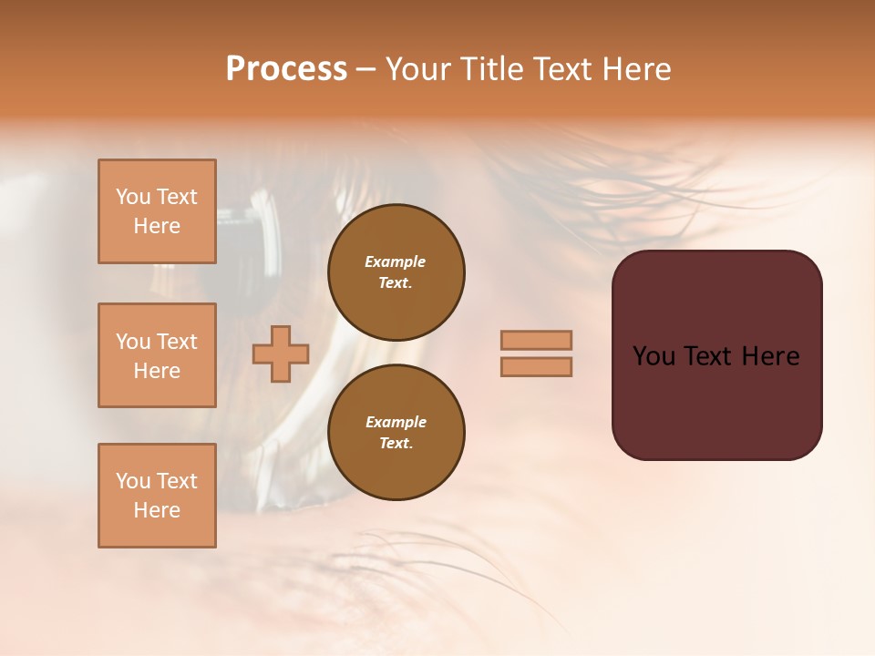 The Macro Image Of The Brown Eye PowerPoint Template