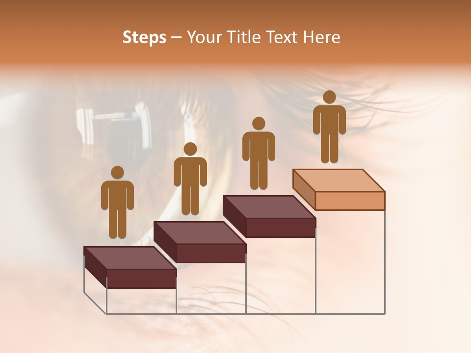 The Macro Image Of The Brown Eye PowerPoint Template