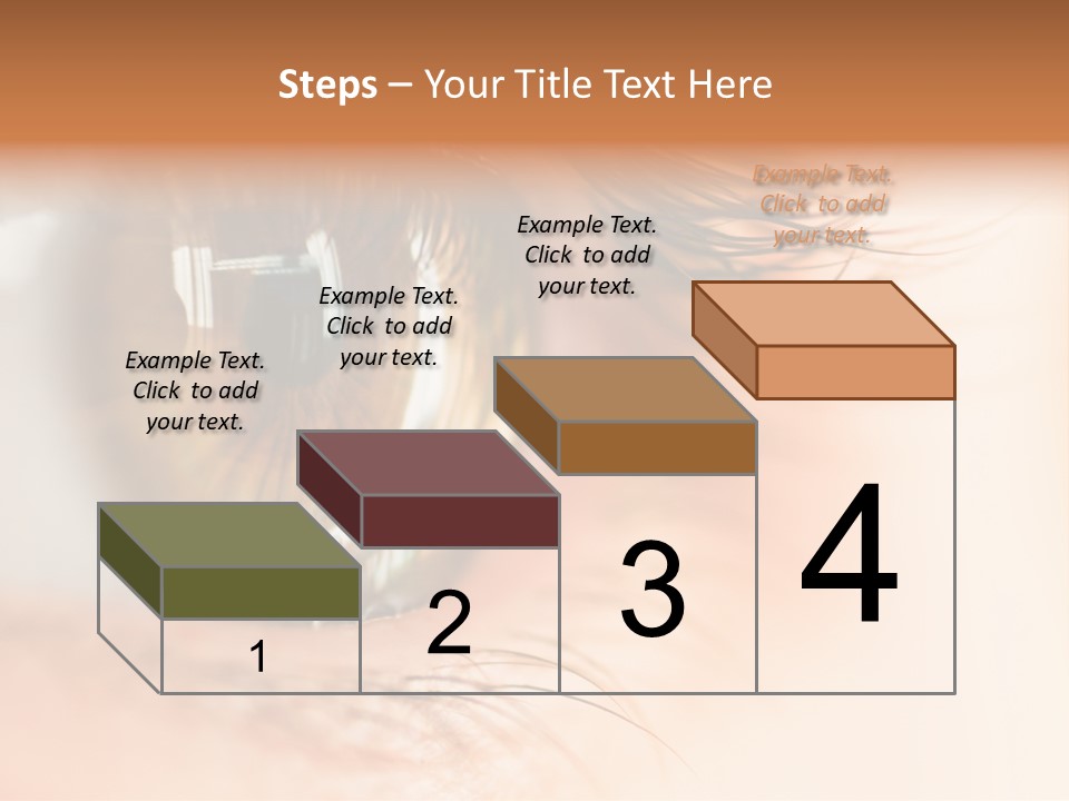 The Macro Image Of The Brown Eye PowerPoint Template
