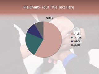 A Diverse Group Of Workers With Their Hands Together In Form Of Teamwork PowerPoint Template