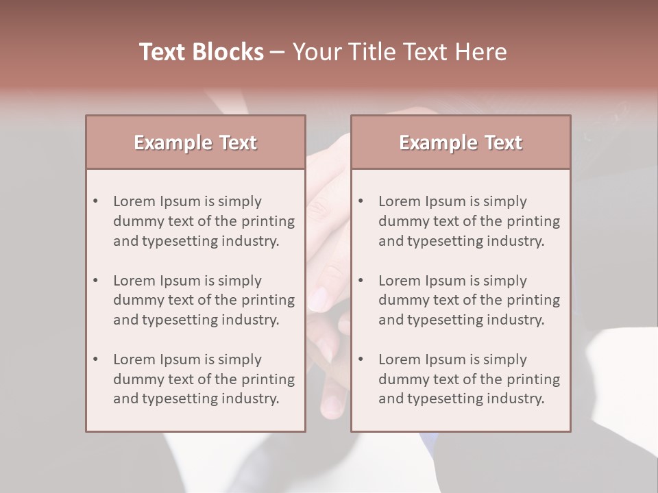 A Diverse Group Of Workers With Their Hands Together In Form Of Teamwork PowerPoint Template