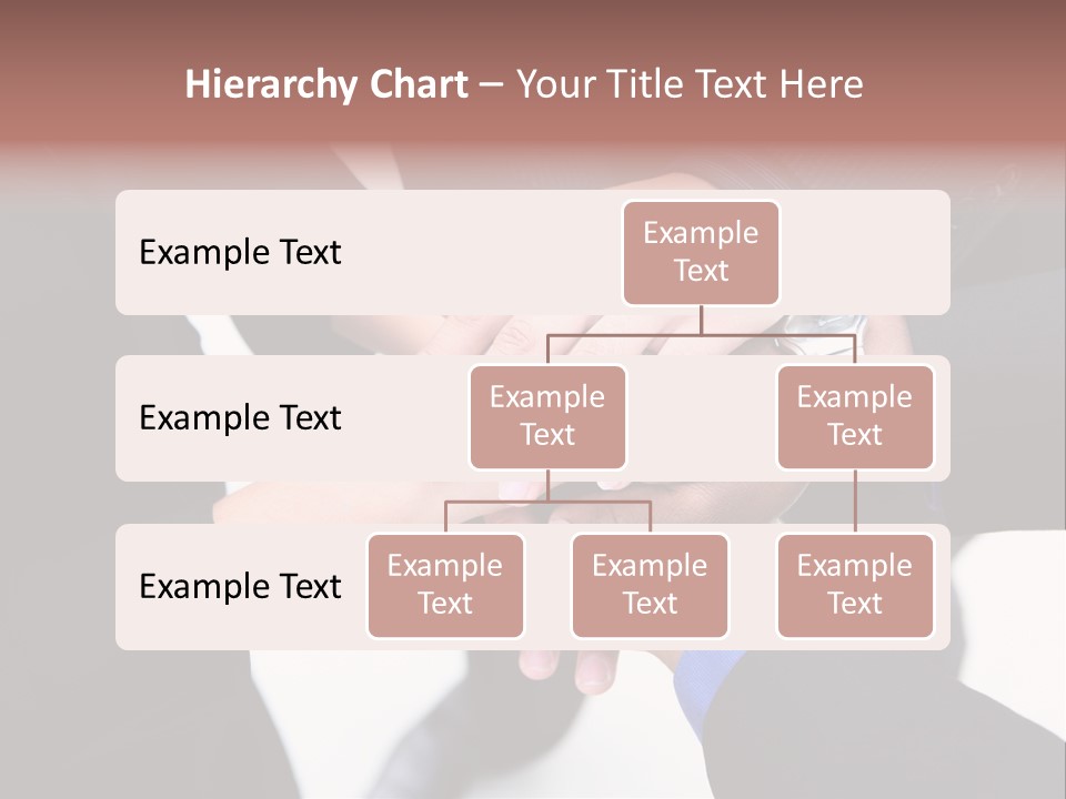 A Diverse Group Of Workers With Their Hands Together In Form Of Teamwork PowerPoint Template