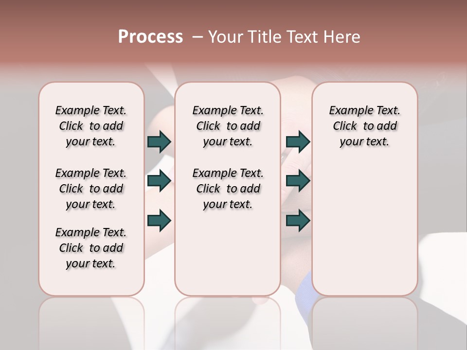 A Diverse Group Of Workers With Their Hands Together In Form Of Teamwork PowerPoint Template