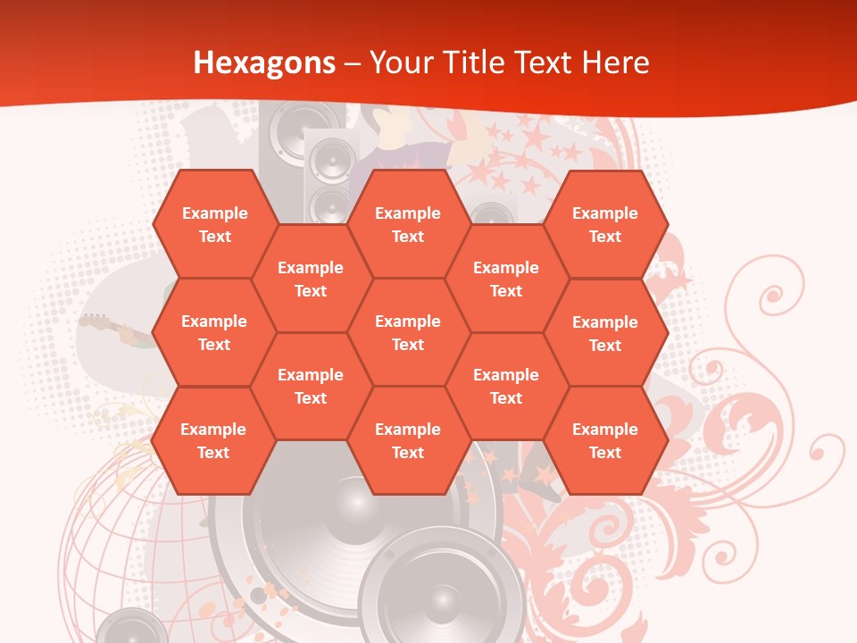 Illustration With Rock Band Stock Vector Illustration: PowerPoint Template