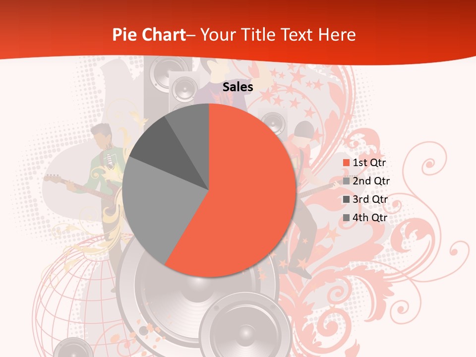 Illustration With Rock Band Stock Vector Illustration: PowerPoint Template