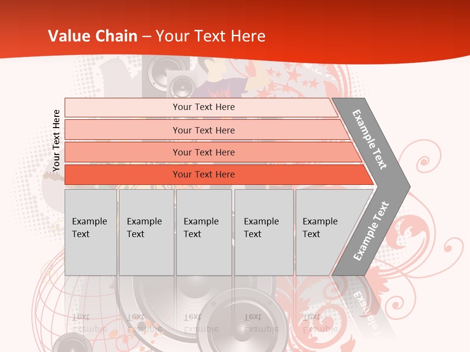 Illustration With Rock Band Stock Vector Illustration: PowerPoint Template