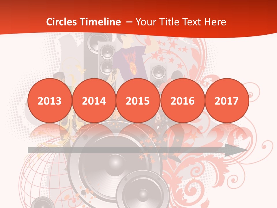 Illustration With Rock Band Stock Vector Illustration: PowerPoint Template