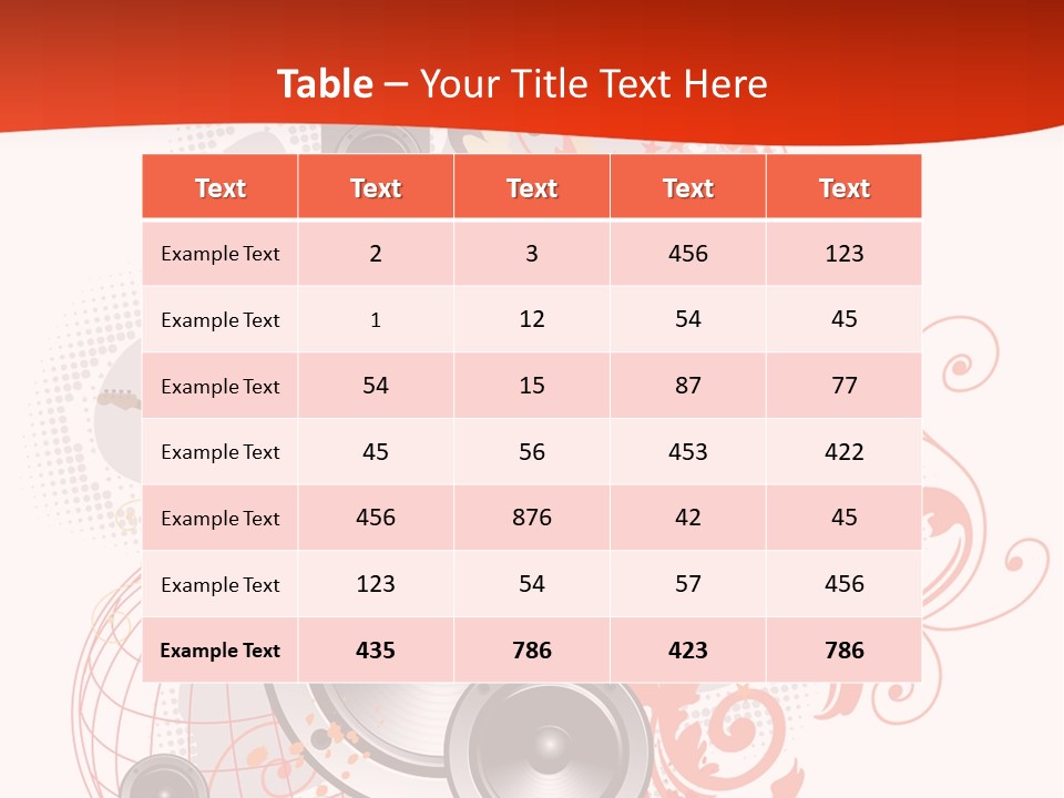 Illustration With Rock Band Stock Vector Illustration: PowerPoint Template