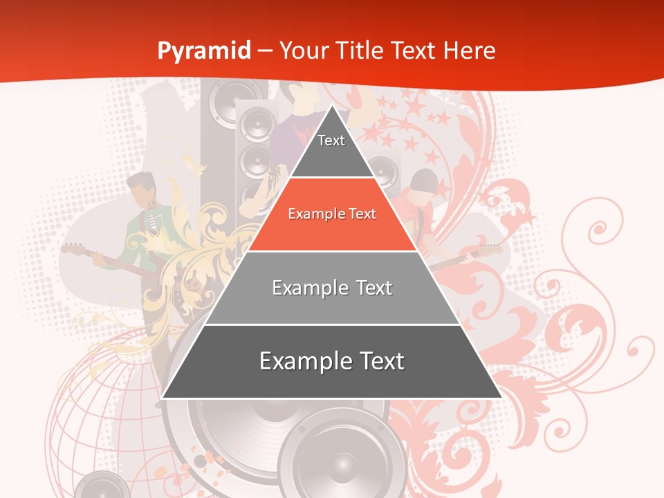 Illustration With Rock Band Stock Vector Illustration: PowerPoint Template