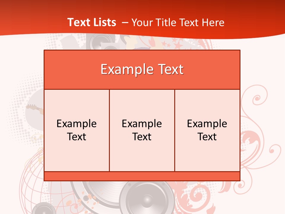 Illustration With Rock Band Stock Vector Illustration: PowerPoint Template