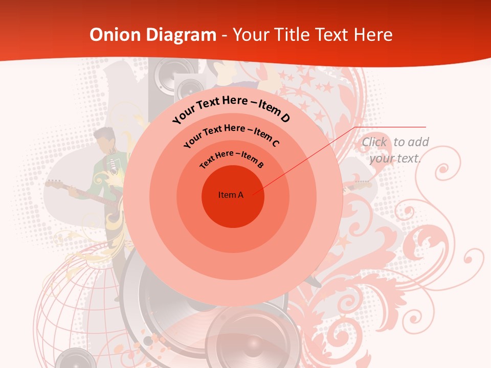 Illustration With Rock Band Stock Vector Illustration: PowerPoint Template