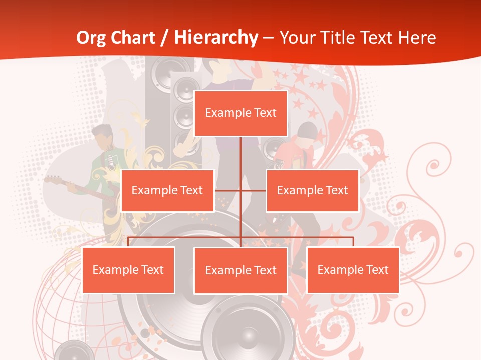 Illustration With Rock Band Stock Vector Illustration: PowerPoint Template