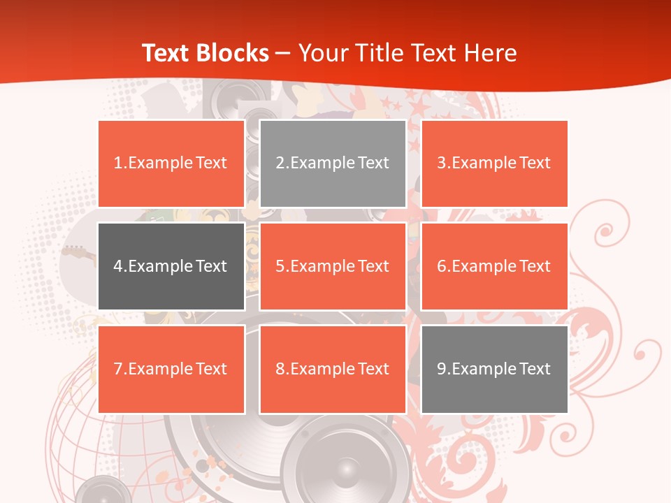 Illustration With Rock Band Stock Vector Illustration: PowerPoint Template