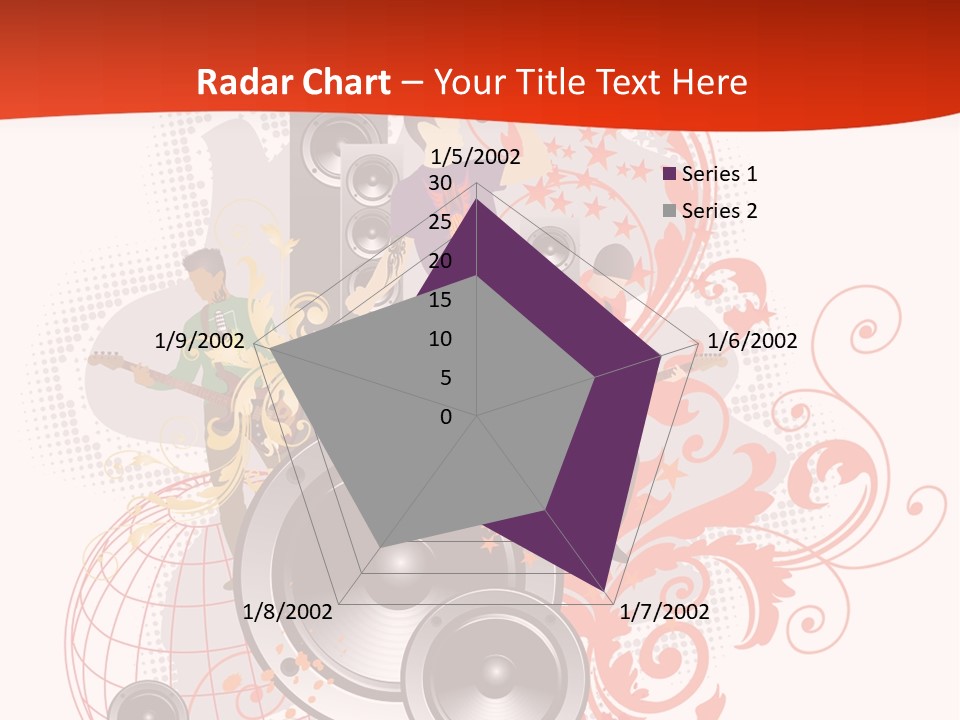 Illustration With Rock Band Stock Vector Illustration: PowerPoint Template
