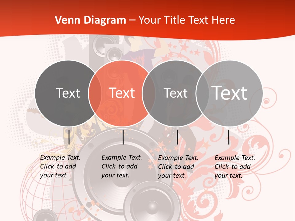 Illustration With Rock Band Stock Vector Illustration: PowerPoint Template