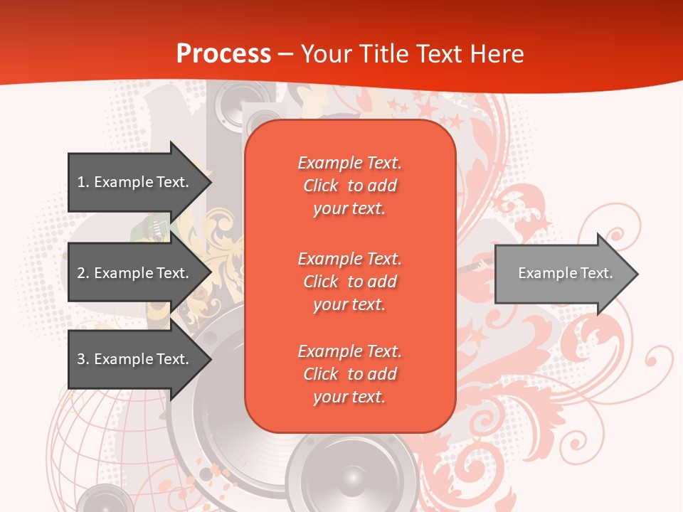 Illustration With Rock Band Stock Vector Illustration: PowerPoint Template