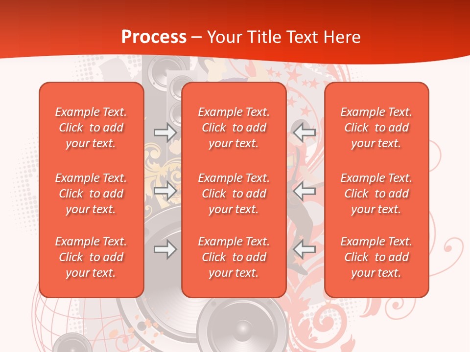 Illustration With Rock Band Stock Vector Illustration: PowerPoint Template