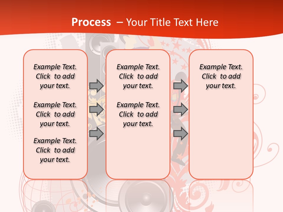 Illustration With Rock Band Stock Vector Illustration: PowerPoint Template