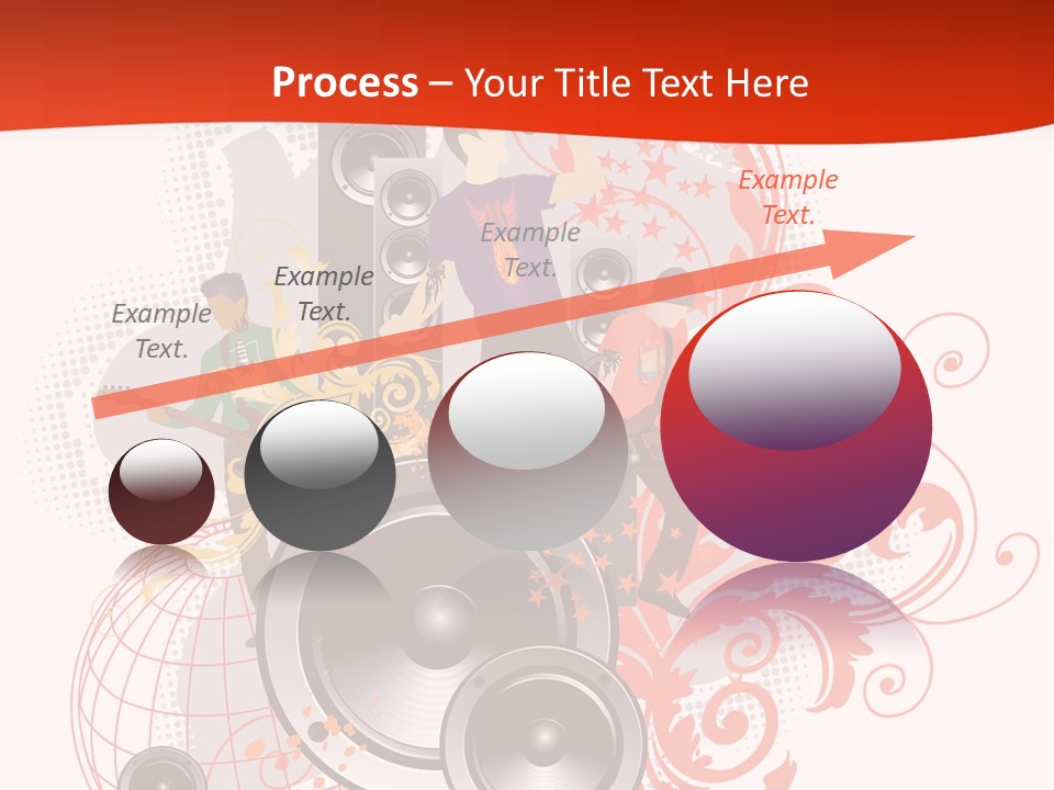 Illustration With Rock Band Stock Vector Illustration: PowerPoint Template