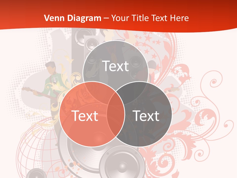 Illustration With Rock Band Stock Vector Illustration: PowerPoint Template