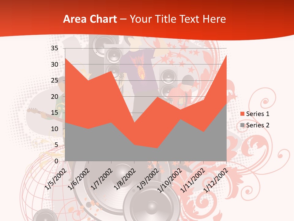 Illustration With Rock Band Stock Vector Illustration: PowerPoint Template
