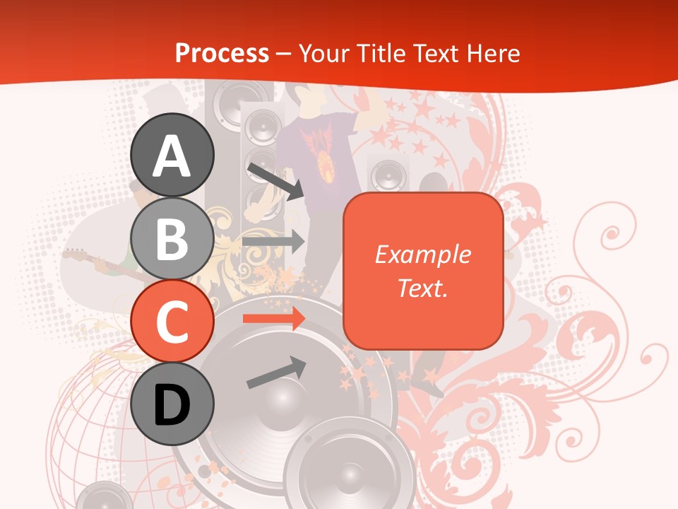 Illustration With Rock Band Stock Vector Illustration: PowerPoint Template