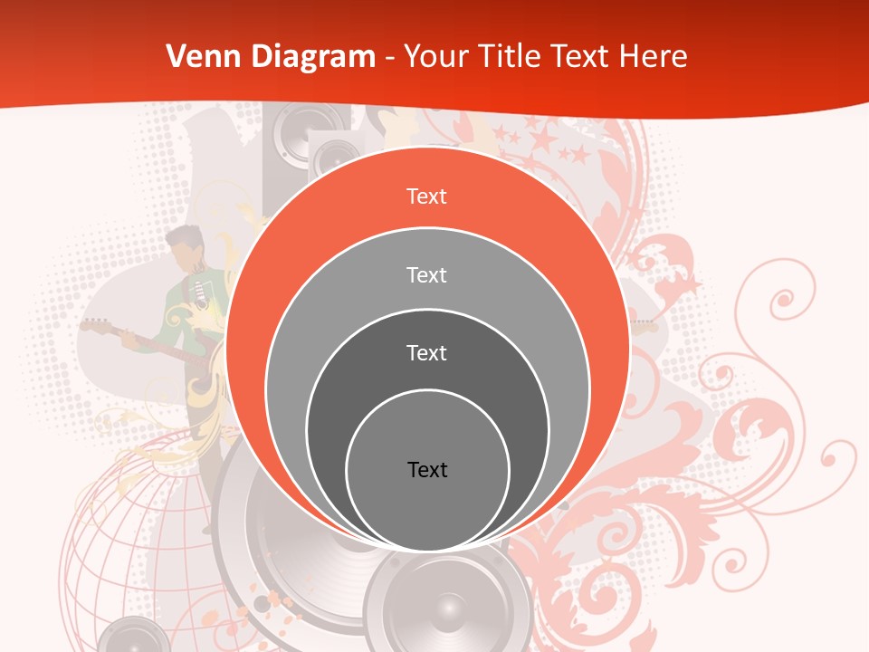 Illustration With Rock Band Stock Vector Illustration: PowerPoint Template