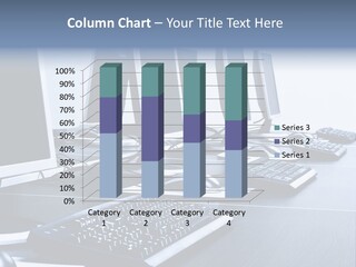 Workplace Room With Computers In Row PowerPoint Template