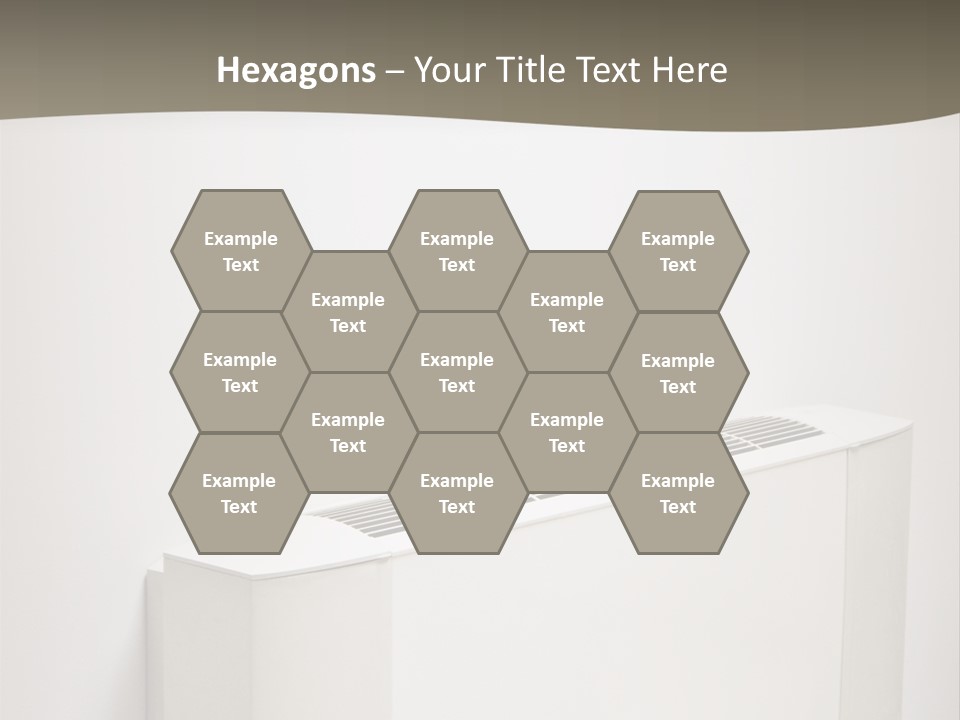 Interior Air-Conditioner Unit On White Wall PowerPoint Template